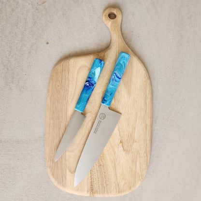 Chef &amp; Paring Set - Blue Marble